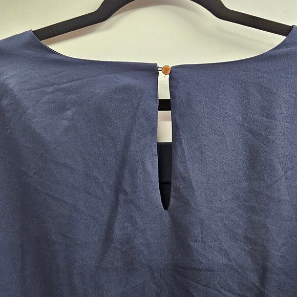 Ava & Viv Top Womens Size 4X Plus Size Tunic Blue Shirt Long Sleeve Work Career - Picture 6 of 9